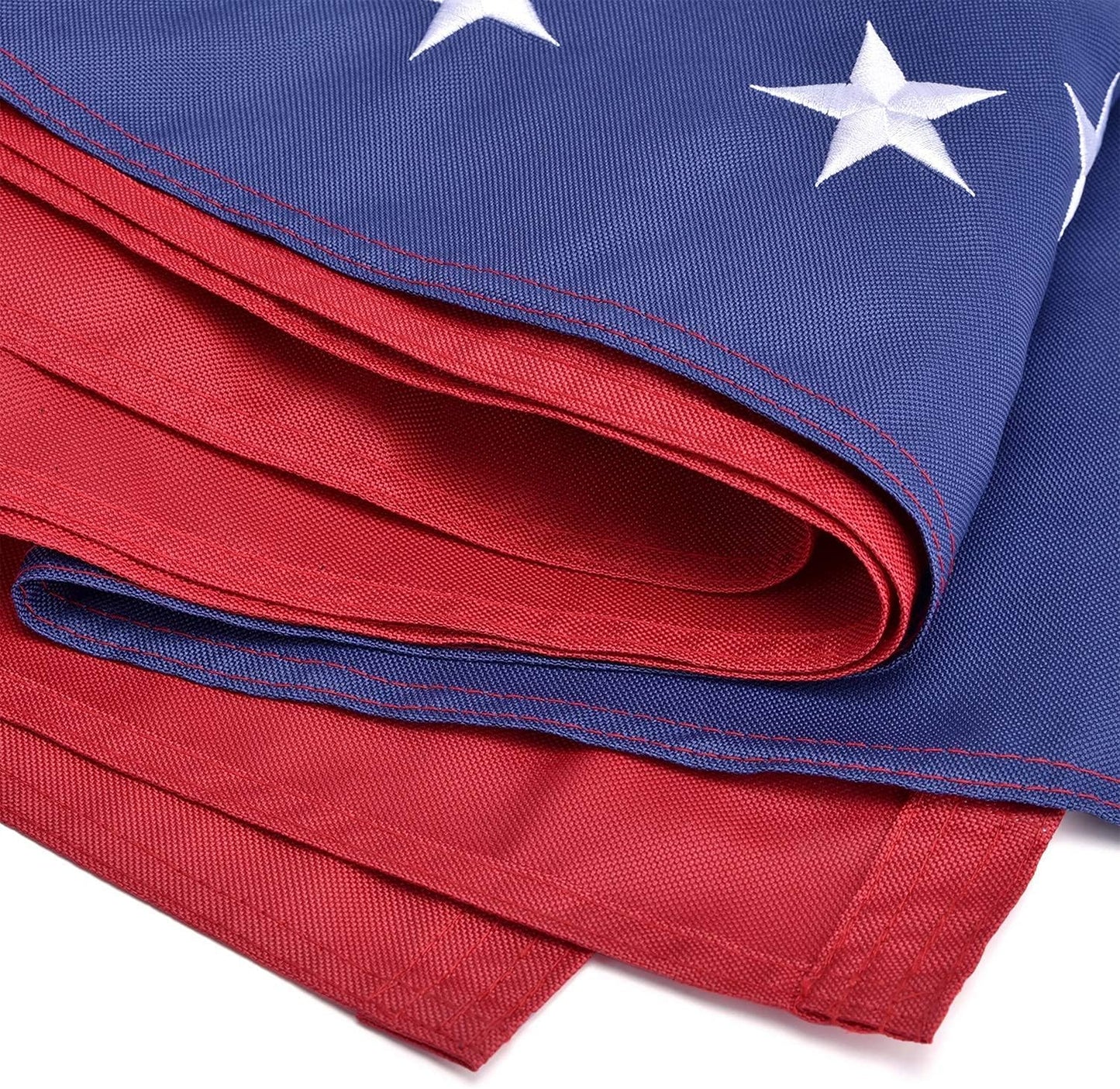 American Flags for Outside 3x5, HeavyDuty American Flag for High Wind Outdoor, UV Protected/Sewn Stripes/Embroidered Stars/Brass