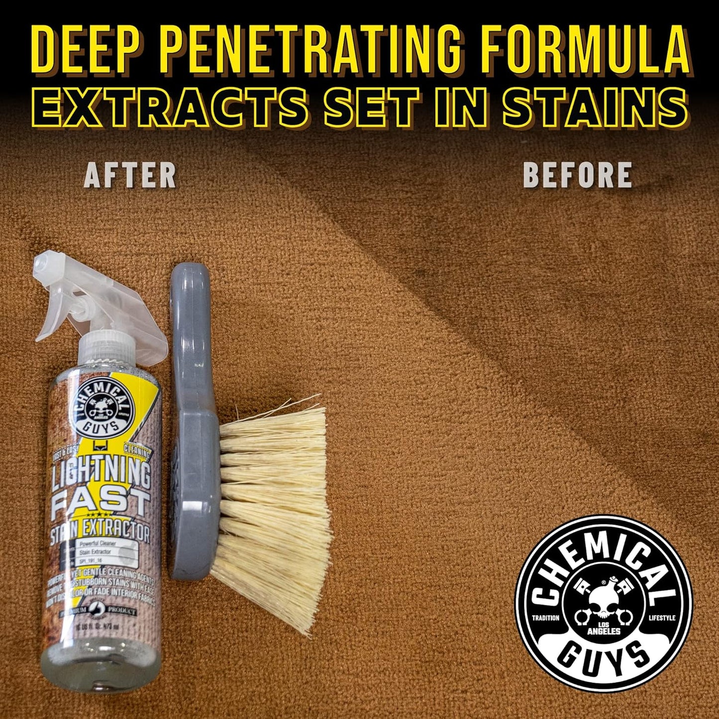 Chemical Guys Lightning Fast Carpet and Upholstery Stain Extractor - Chemical Guys Carpet Cleaner, Great for Fabric, Upholstery, Cars, Home
