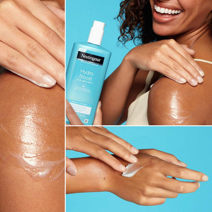 Neutrogena Hydro Boost Body Gel Cream, Hydrating Body Lotion with Hyaluronic Acid for Normal to Dry