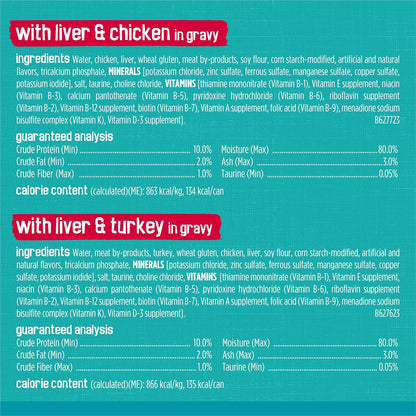 Purina Friskies Wet Cat Food Variety Pack, Tasty Treasures Prime Filets (With Ocean Fish and Tuna, With Chicken and With Turkey) - 5.5 Ounce (2)