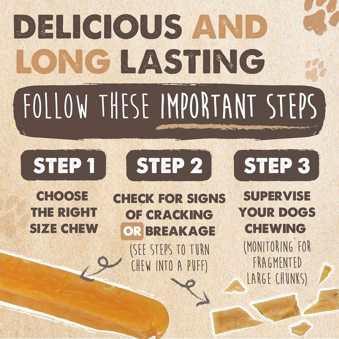 Mighty Paw Yak Cheese Dog Chews All-Natural Long Lasting Hard Chew for Aggressive Chewers High