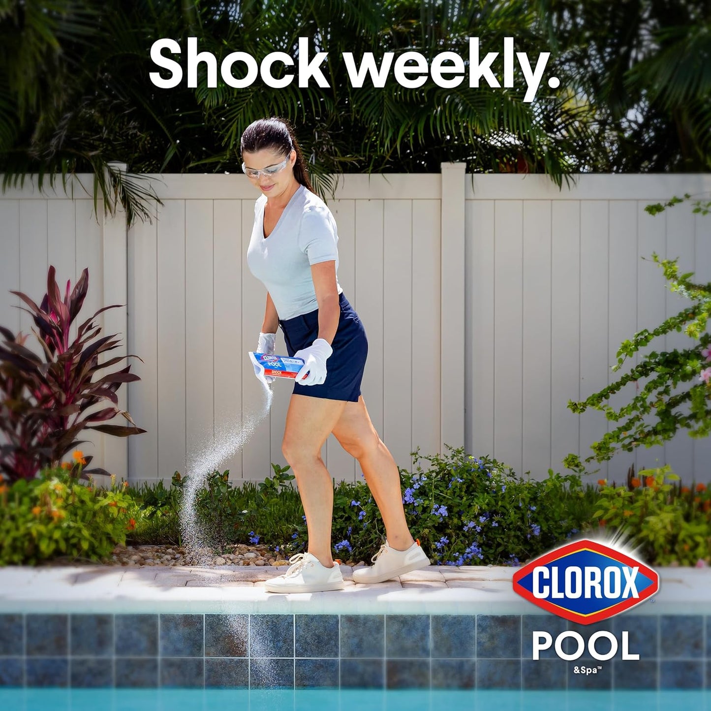 Clorox Pool&Spa Shock XTRABLUE Plus, Kills Bacteria & Algae in Swimming Pools, Swim-Ready in 15 Minutes, (12-Pack), Granular