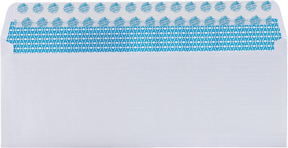 Aimoh Security Self Seal Envelopes 100 Qty |No Window, EnveGuard, 4 x 9", White, 24 LB, 100 Count