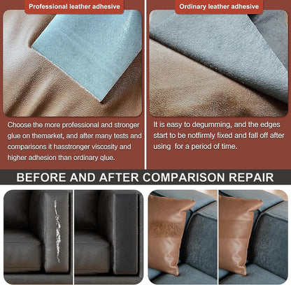 Besezx Leather Repair Patch Tape Kit, Self Adhesive Leather Repair for Furniture, Couch, Sofa, Car Seats,Office Chair,Vinyl Repair Kit.3.1inx60in