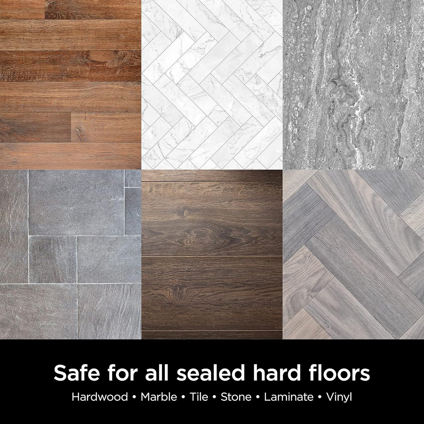 Shark VACMOP Disposable Hard Floor Pad Refills, Compatible with VM252 & VM180, No-Touch Disposal, for use on All Sealed Floors - Stone