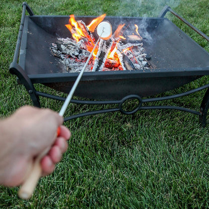 MalloMe Smores Sticks for Fire Pit Long - Marshmallow Roasting Sticks Smores Kit - Smore Skewers Hot Dog Fork Campfire Cooking